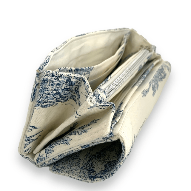 Porte feuille/compagnon « Le Romantique » bleu