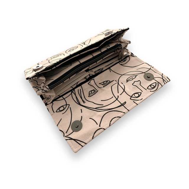 Porte feuille « Visage » 