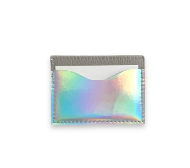Porte cartes Holographique et Asphalte