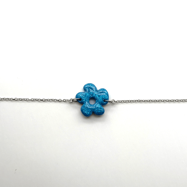 Bracelet Ilona bleu clair pailleté 