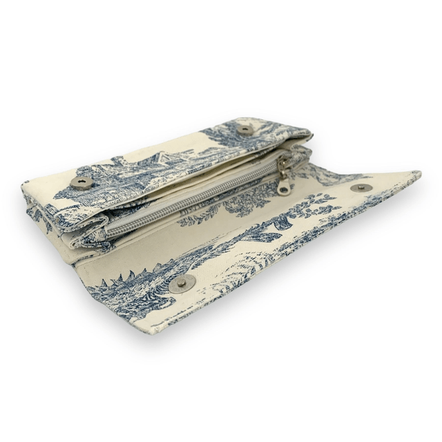 Porte feuille/compagnon « Le Romantique » bleu