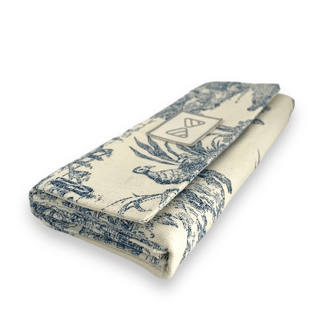 Porte feuille/compagnon « Le Romantique » bleu