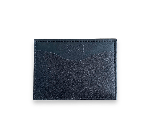 Porte cartes noir pailleté