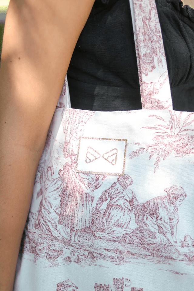 Tote bag « Le Romantique » rouge