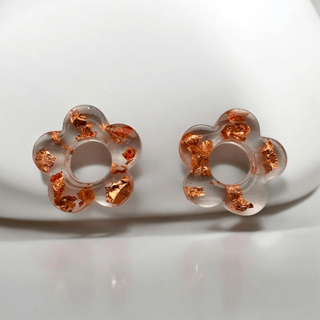 Pampilles Margot translucide et rose gold 