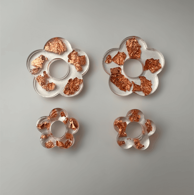 Pampilles Margot translucide et rose gold 