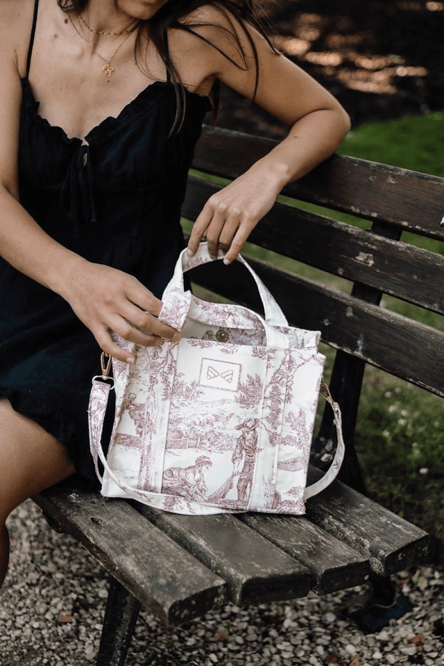 Cabas « Le Romantique » rouge