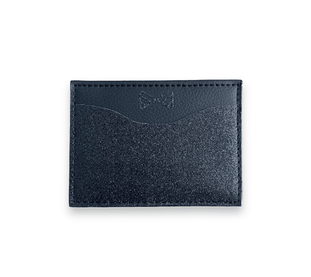 Porte cartes noir pailleté