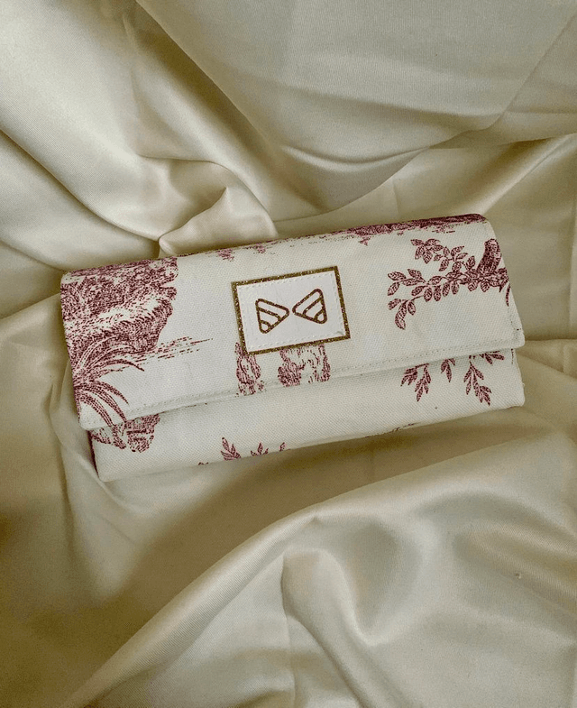 Porte feuille/compagnon « Le Romantique » rouge