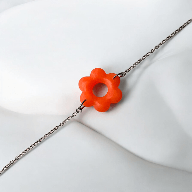 Bracelet Barbara mini Néon orange