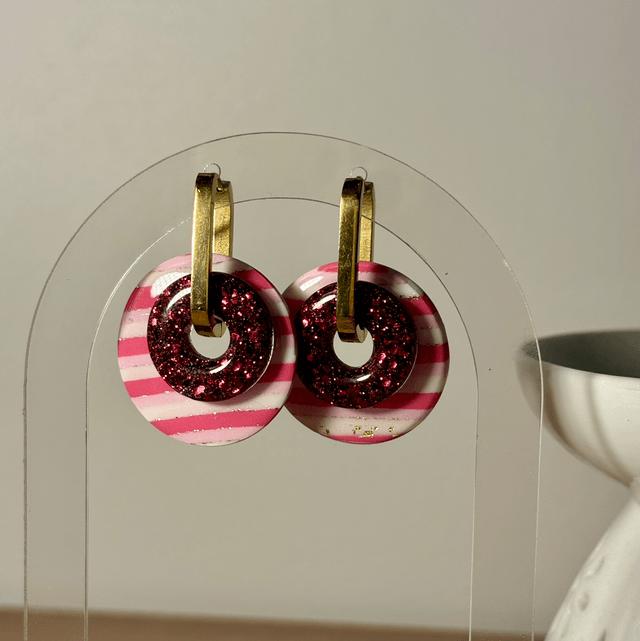 Trio de charms Octobre Rose 🎀
