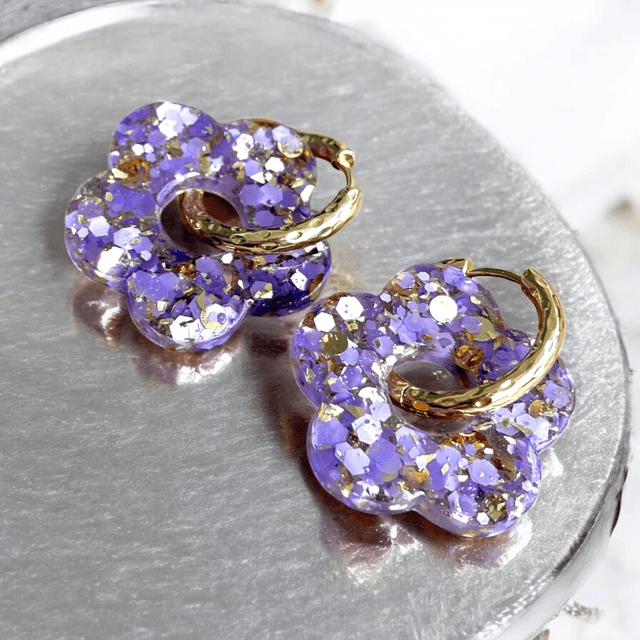 Pampilles Margot XL Lilas et Or