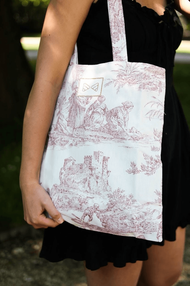 Tote bag « Le Romantique » rouge