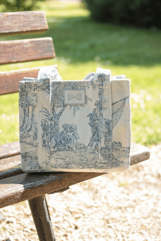 Cabas « Le Romantique » bleu
