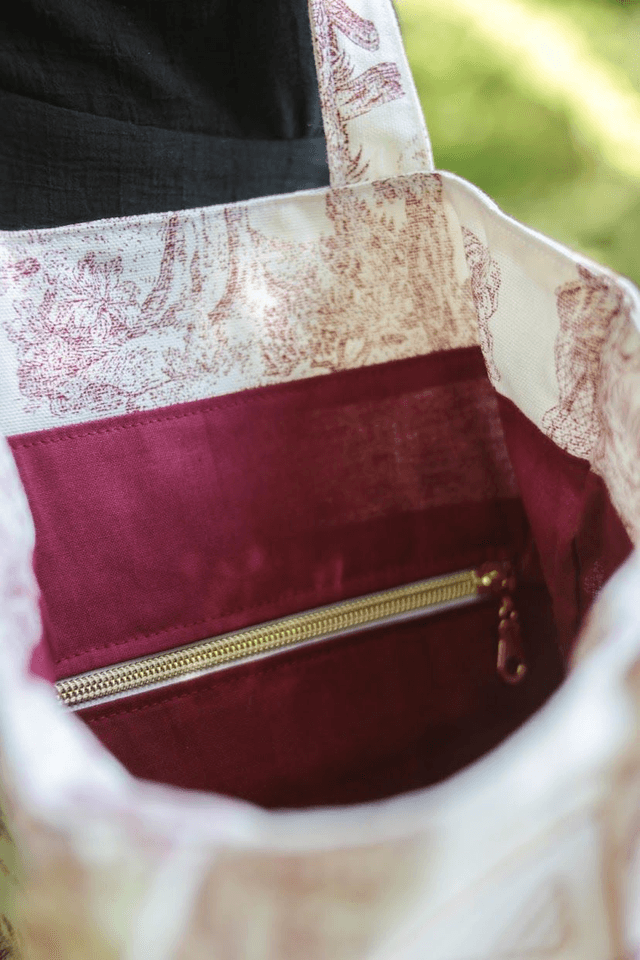 Tote bag « Le Romantique » rouge