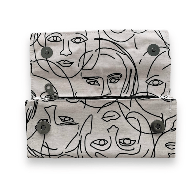 Porte feuille « Visage »