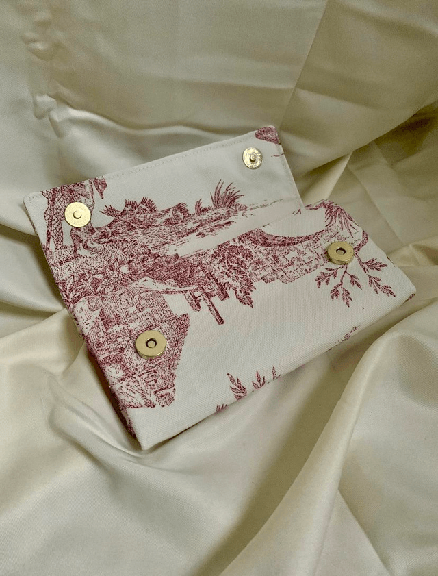 Porte feuille/compagnon « Le Romantique » rouge